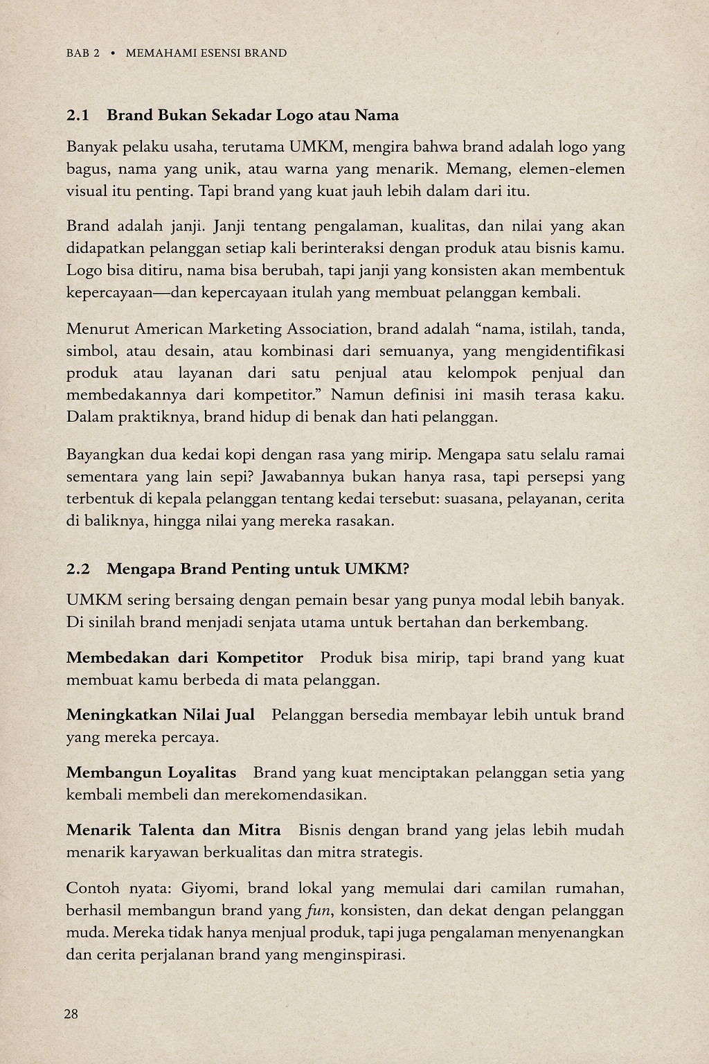 Halaman buku bisnis pada umumnya